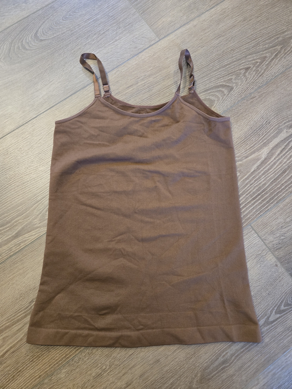 Shapermint Brown Women's Lightweight Spaghetti Strap Tank